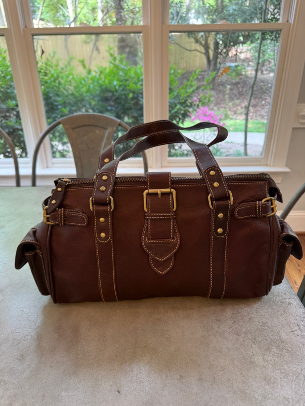 Brown Leather Shoulder Bag